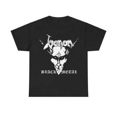 230 Gsm 100% Cotton Venom T Shirt Black Metal Bathory Hellhammer Celtic Frost Mercyful Fate Sodom Exodus Dark Angel Possessed Unisex Heavy Cotton T Sh