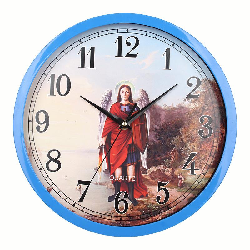 New Jesus Wall Clock Bedroom Living Room Home Decoration Wall Clock Living Room Dining Room Silent Wall Clock