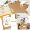 Art Drawing Pad Wood Sketching Board with Metal Clip and Elastic Band for Artist Beginner Sketching Oil Acrylic Painting