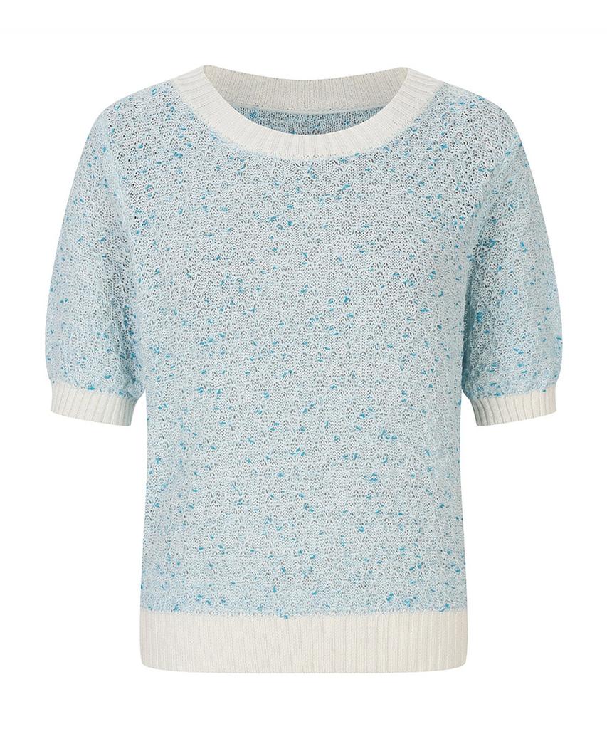 VANAKE Pattern Knit Short Sleeve Knit_Vb45Ktq307Z
