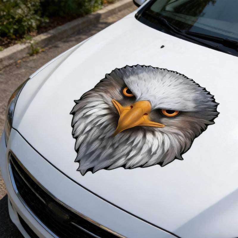 Strong Reflective Patriotic Bird & Flag Sticker Eye Catching Vehicle Sticker for Auto Laptop Coolers Bottle Gift