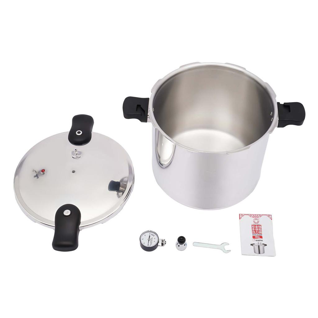 22L 90Kpa Thickened Explosion-proof Pressure Cooker Pot Large Capacity Stew Pot Aluminium Alloy Pressure Canner