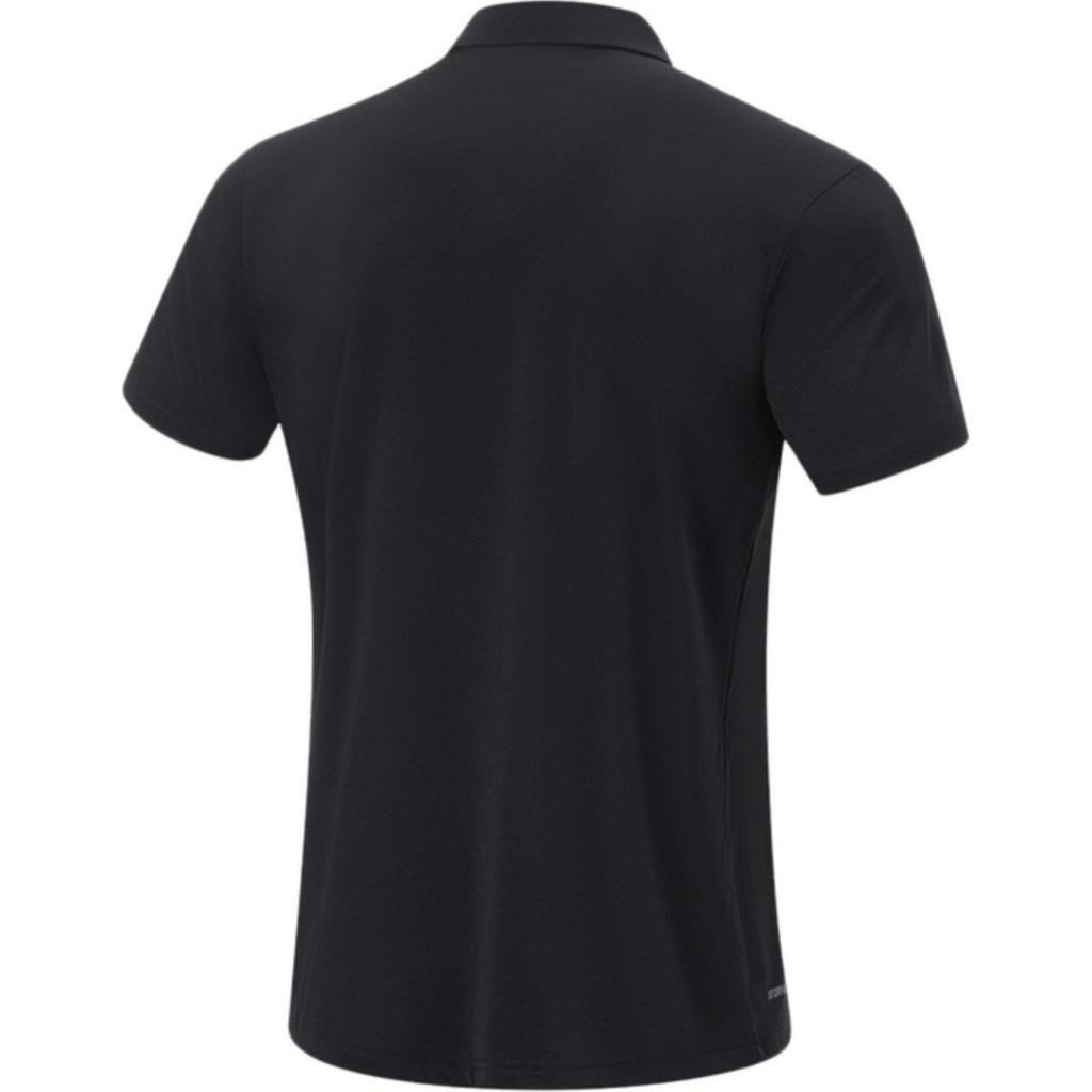 Li-Ning Fitness Series Comfortable Versatile Short Sleeve Polo Shirt Men tops Black APLT011-1