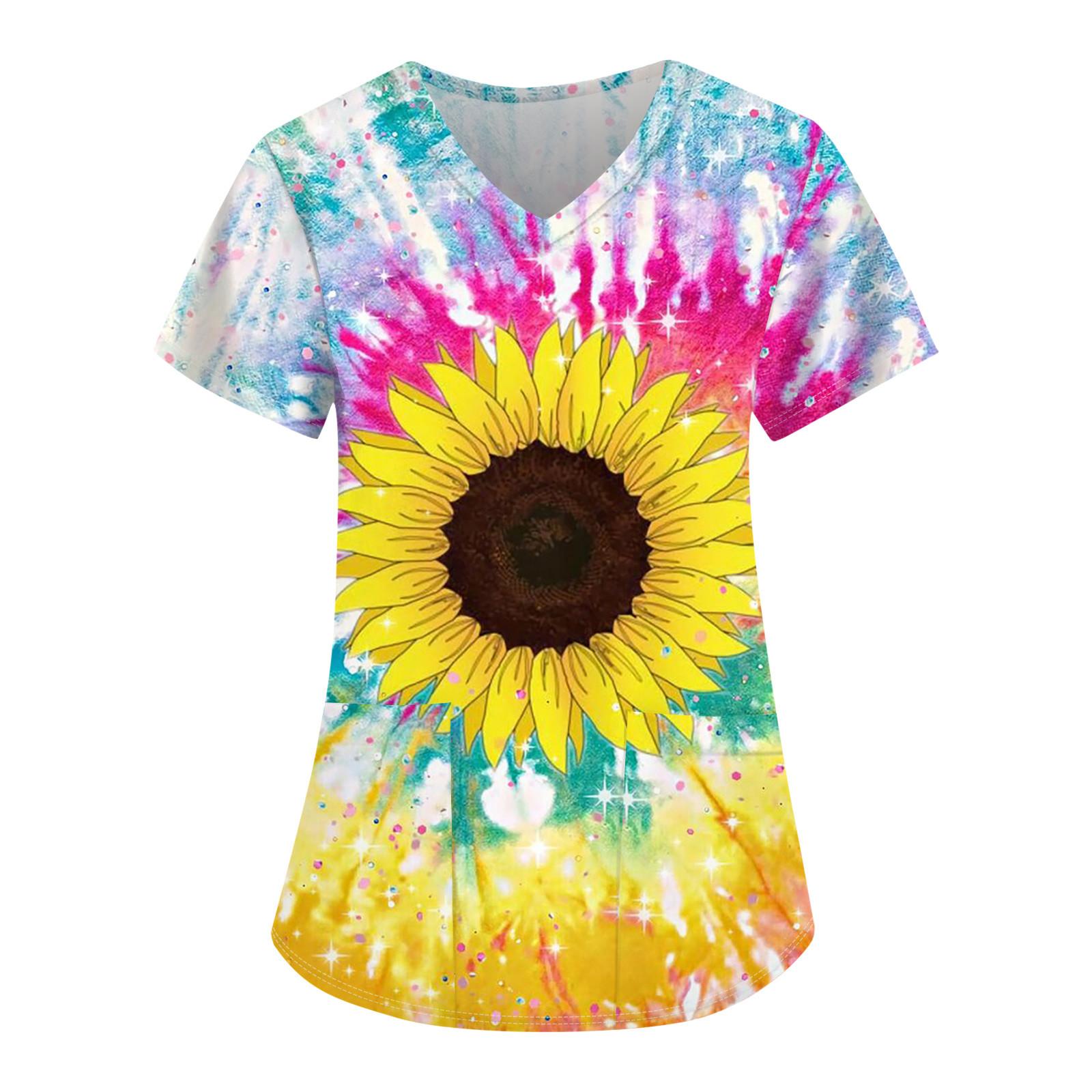 Женские свободные топы с коротким рукавом Повседневные топы больших размеров с V-образным — фото 7