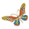 Rhinestone Brooch Colorful Fade Resistant Beautiful Elegant Women Lapel Pin for Hat Scarf Sweater Bag