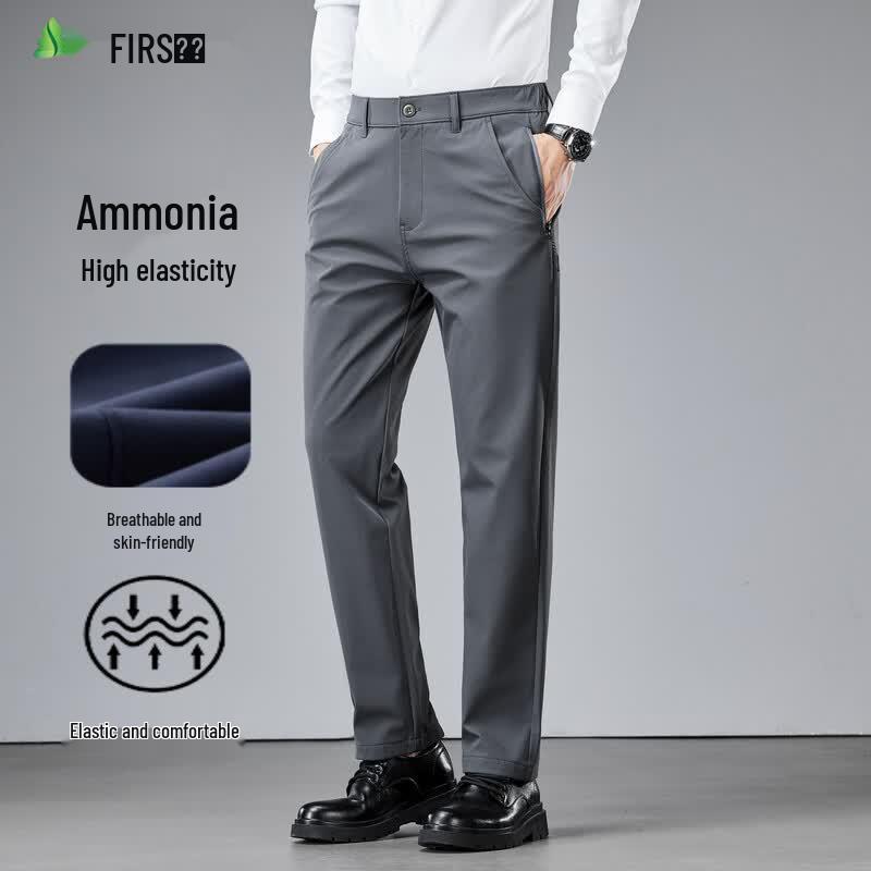 FIRS Men's Three-Proof Stretch Straight Leg Casual Pants