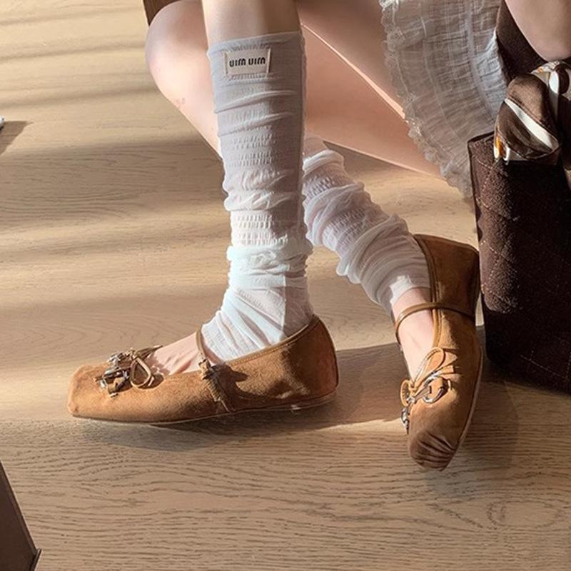 

Виноград Мама Studiolee Французский Девушка Бант Универсальный Нос Пятачок Мэри Джейн Одинарная Обувь Женщины 34