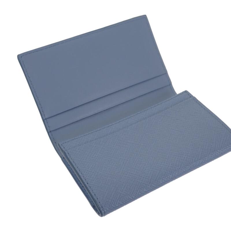 PRADA  1MC110_QHH_F0OZX Card Case Light blue Safiano Women