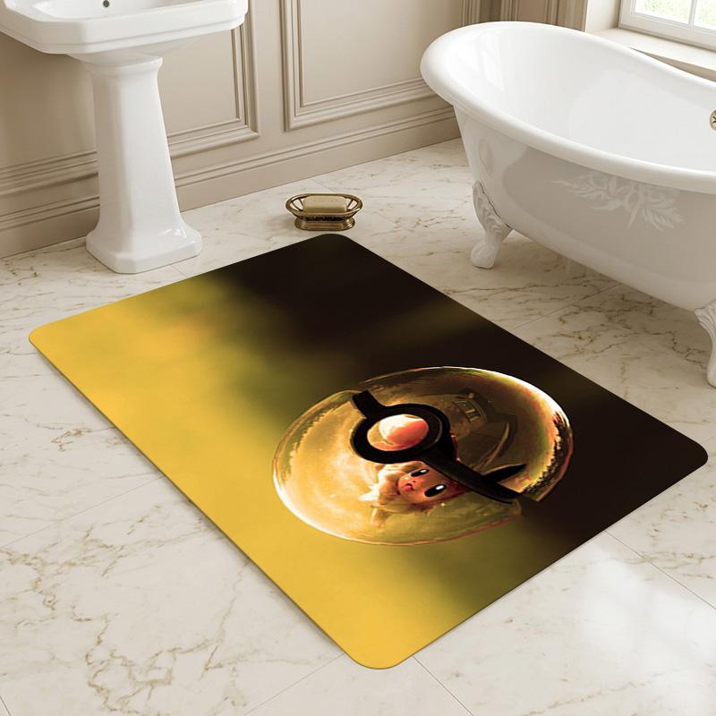 Pokeball Cat Living Room Nonslip Area Rug Soft Carpet For Bedroom Game Playroom Sofa Office Home Decor Doormat Christmas Gift C9291684