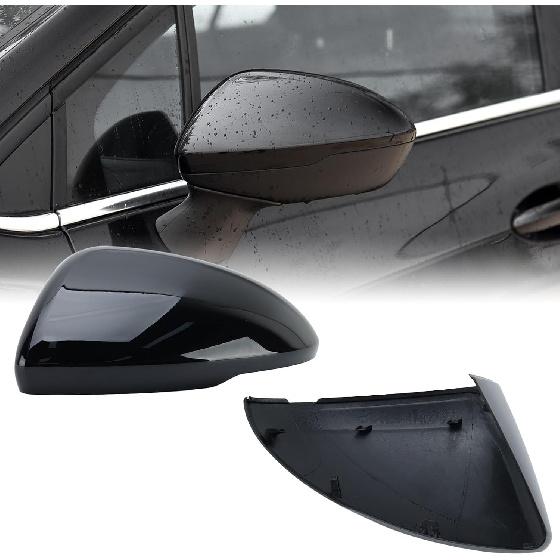 Right Passenger Side Mirror Cover Caps Compatible with Chevrolet Chevy Cruze 2017 2018 2019 Replacement Rear view Mirrors Trim (Black)