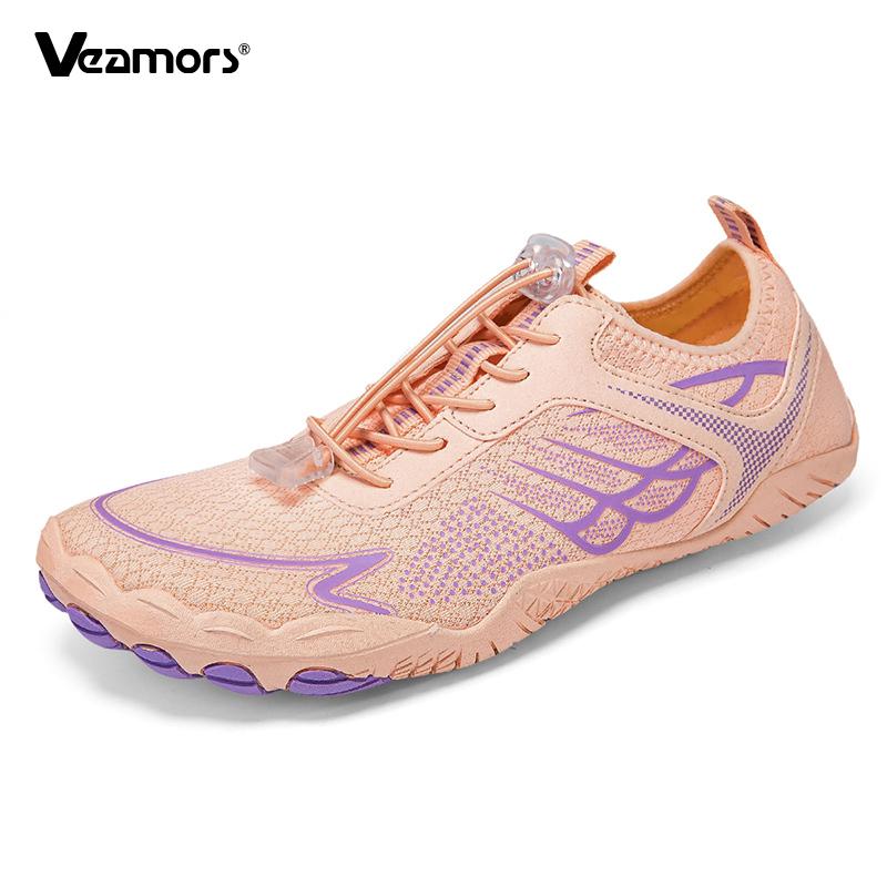 Men Barefoot Beach Wading Shoes Quick Drying Outdoor Aqua Shoes for Surfing Fishing Women Breathable Water Sports Shoes Non-slip