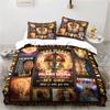 Jesus Christ Christian Religious Bedding Set Duvet Cover Quilt Cover Pillowcase King Queen Size