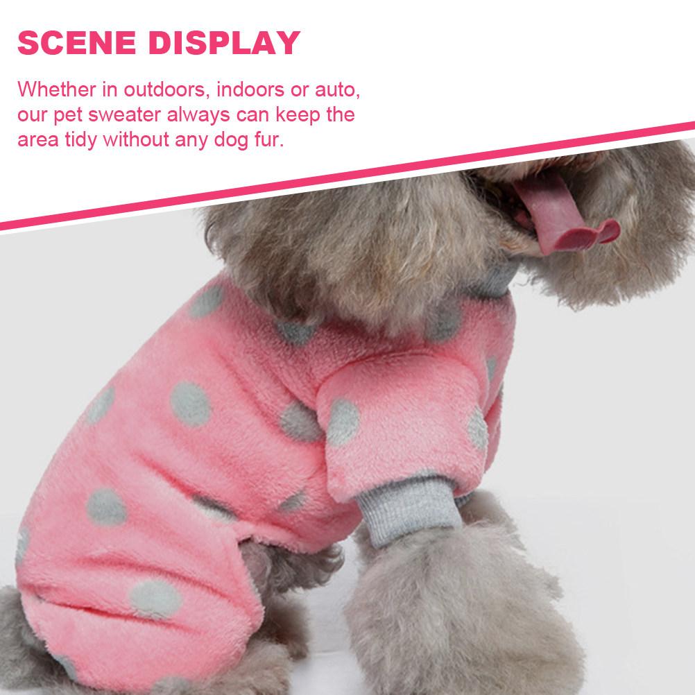 Winter Dog Clothes Warm Pet Pajama Soft Skin-Friendly Sweater for Indoor Outdoor Stylish Cozy Puppy Outfit Cold-Proof