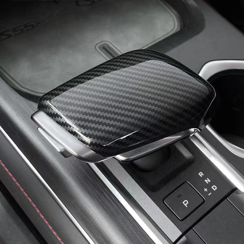 For Changan New CS55 Plus  2024 Interior Styling Accessories ABS Carbon Fiber Shift Knob Cover Car Gear Lever Head Trims