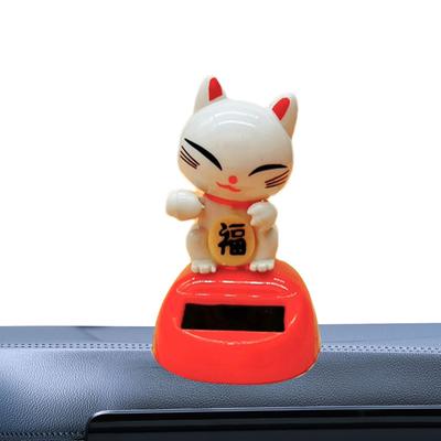 Sallanan Kedi Figürin Süsleri, Araba İçin Kafa Sallayan Kedi, Gösterge Paneli Dans Eden Oyuncak, Bobblehead, 1.97x3.15