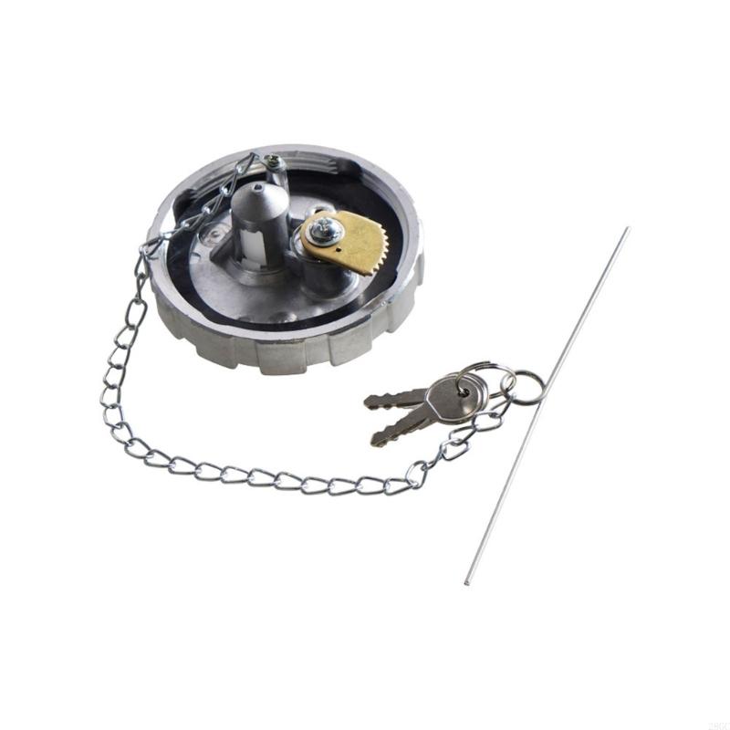 28GC Replacement Cap Lid with Keys Truck Accessories Easy Installation Stainless Locking Cap