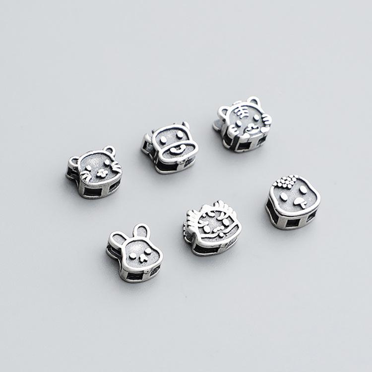 Sterling Silver Zodiac Spacer Beads & Braided Bracelet DIY Kit - S925