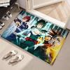 My animeHero A-Academia Floor Mat Soft Flannel Non-Slip Door Mat - Thickened Rug for Living Room Home Decor