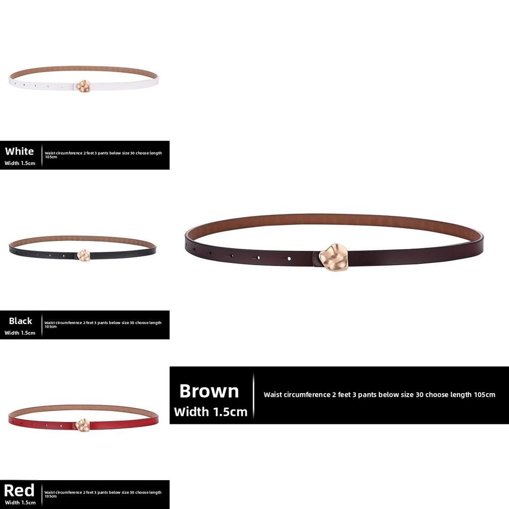 Black Leather Designer Waist Belt With Glossy Finish And Alloy Buckle For Dresses