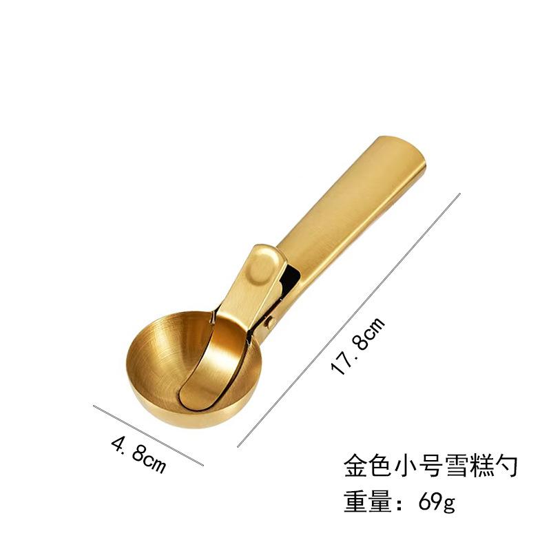 Multifunctionele Ijslepels Roestvrij Staal Dual-Purpose Scoop Fruit Watermeloen Lepel Bal Scoop Huishoudelijk Ijs Gereedschap