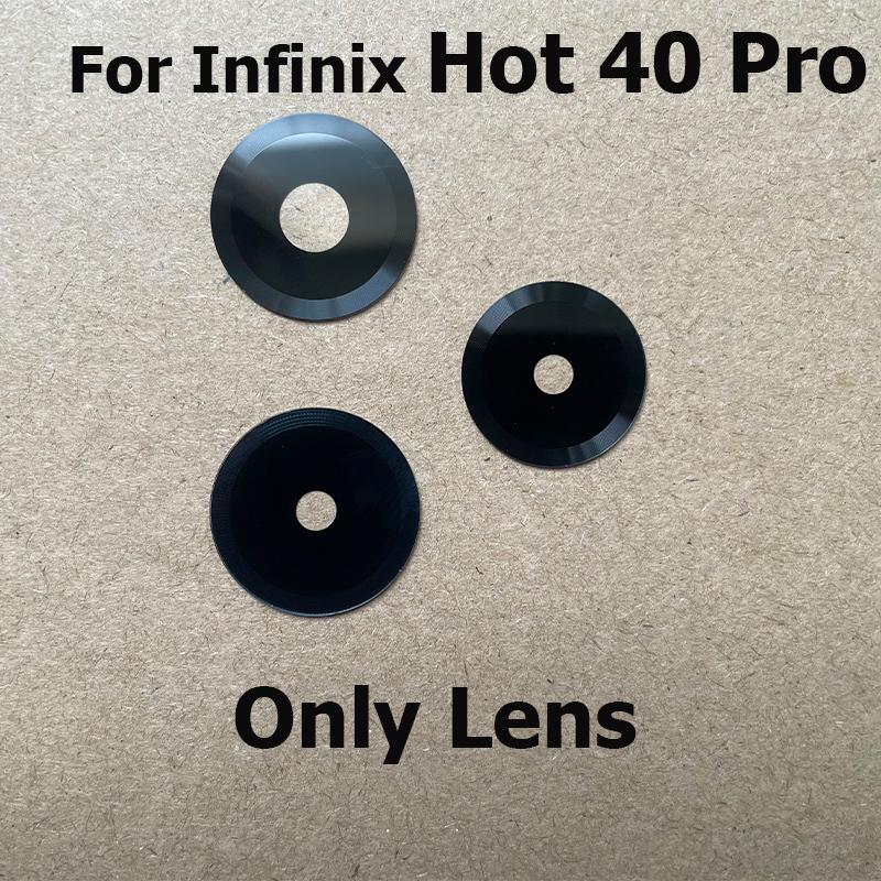 Back Camera Lens For Infinix Hot 40 Pro Rear Glass With Frame Cover Global Repair Parts