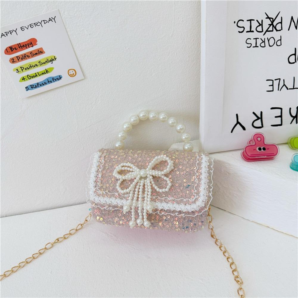 Cute Children's Bag Sequin Underarm Bag 2024 Messenger Bag  Girl