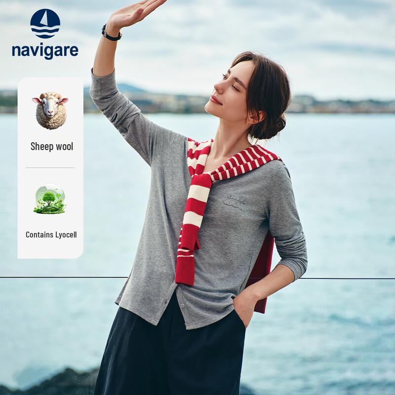 Navigare Women's Lightweight V-Neck Knit Cardigan