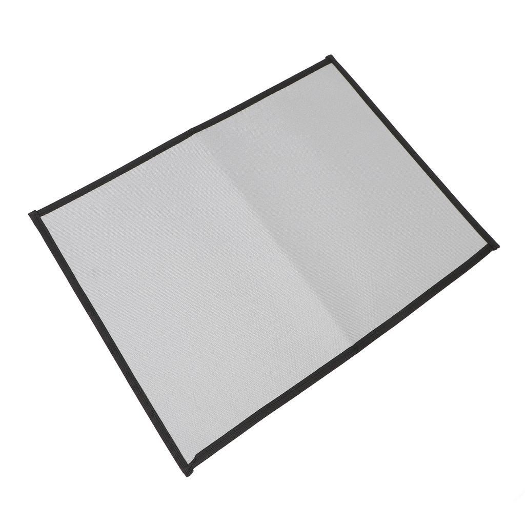 Fireproof Grill Pad Fiberglass Cloth Heat Resistant Foldable Square Fire Pit Mat for Patios Yards Gray L 105x60cm