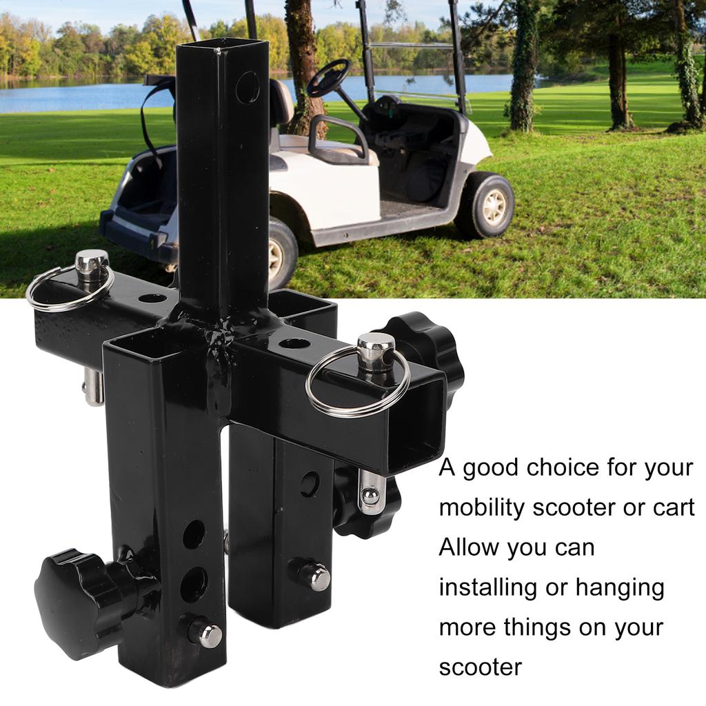 Marco de conversión de cesta trasera de aleación de aluminio, soporte de montaje trasero multifuncional, marco de transferencia para scooter de movilidad