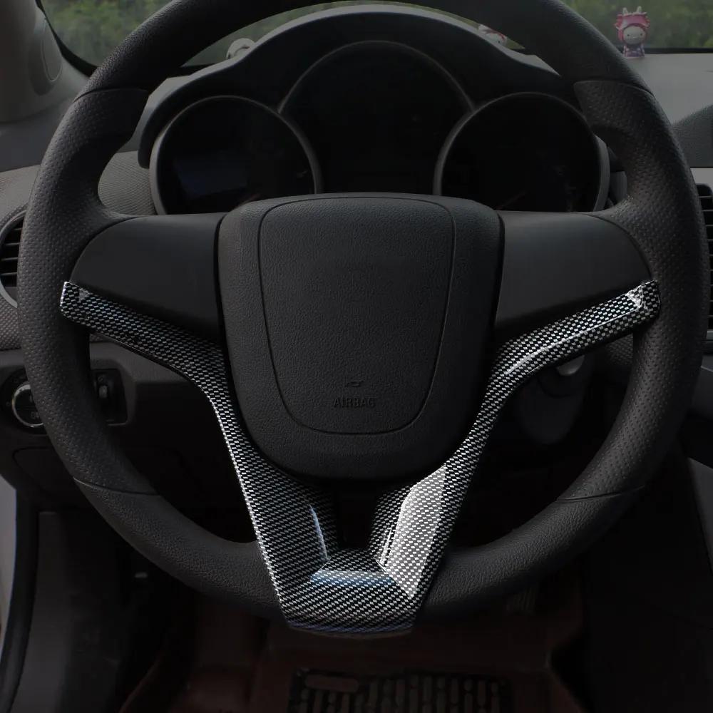 Autozubehör für Chevrolet Cruze Trax Tracker Sonic Car Styling Lenkrad Chrom Zierleisten Abdeckung Einsatz Aufkleber