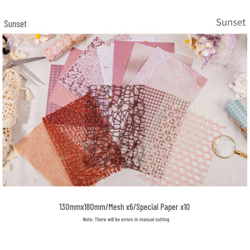 

Пряжа RetroStory Cloud: Набор ретро-бумаги для фона для DIY для ита-сумки и украшения журнала