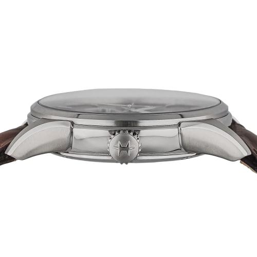 Hamilton Jazzmaster Open Heart Watch, Blue Dial, Stainless Steel, Sapphire Crystal, Automatic, 40mm, Swiss Made, Men's, Brown, H32675540