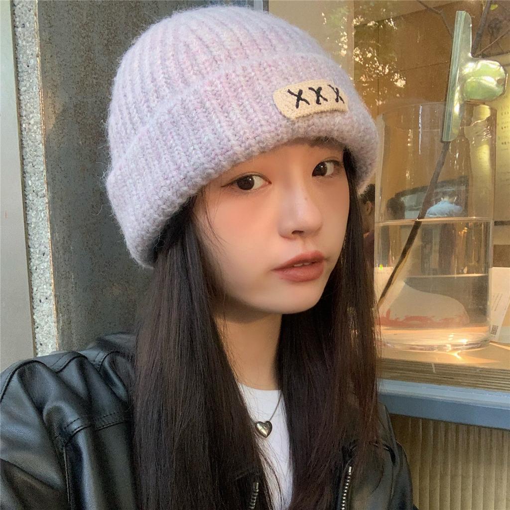 Hats Are Suitable for Round Faces Versatile Mohair Knitted Hats for Women In Autumn and Winter Warm Wool Hats Ear Protection Hats  Korean Version