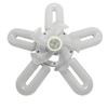 Retro 5-Blade LED Ceiling Fan with Stepless Dimming and Remote for Bedroom & Living Room