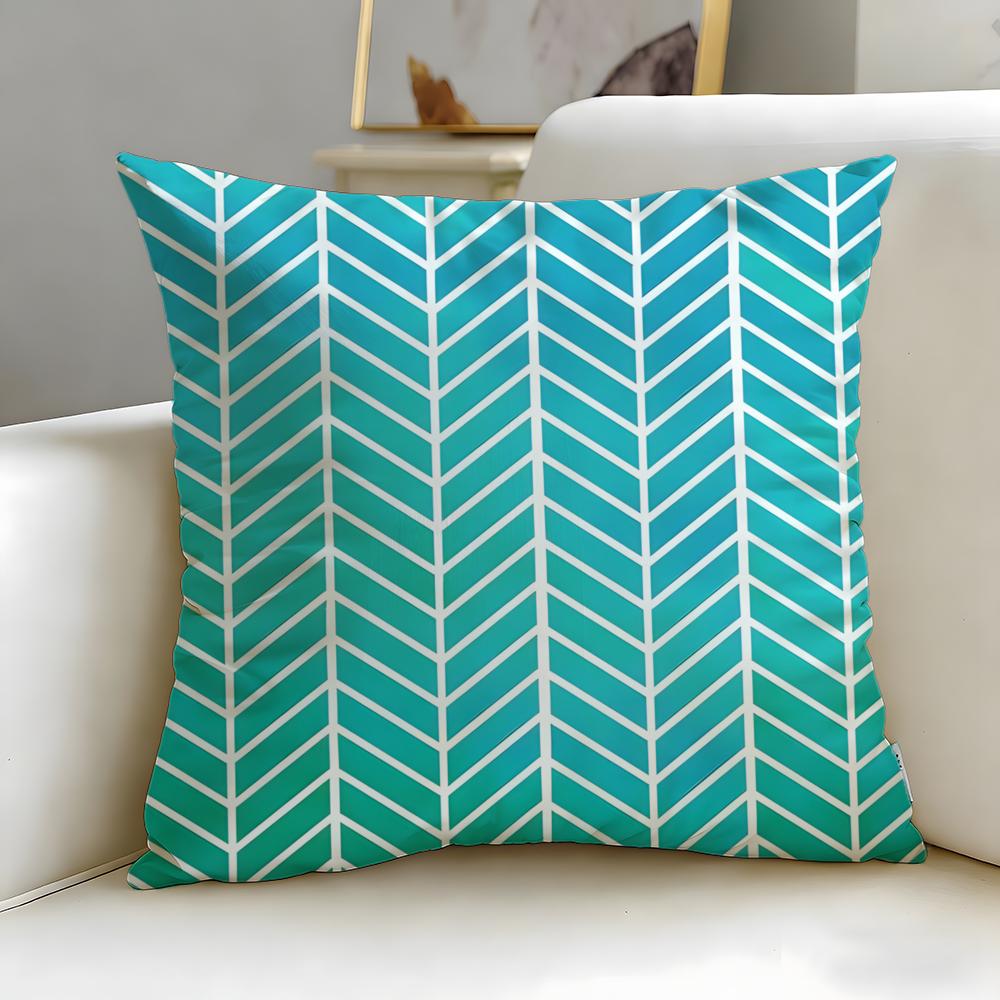 Diamond Pattern Cushion Cover Soft  EasyWash Pillow Case  Versatile for Couch Bed Travel and Office