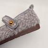 Autumn and winter Mary Jane fluffy shoes women's gray velvet thickened non-slip flat shoes French retro gentle cotton shoes