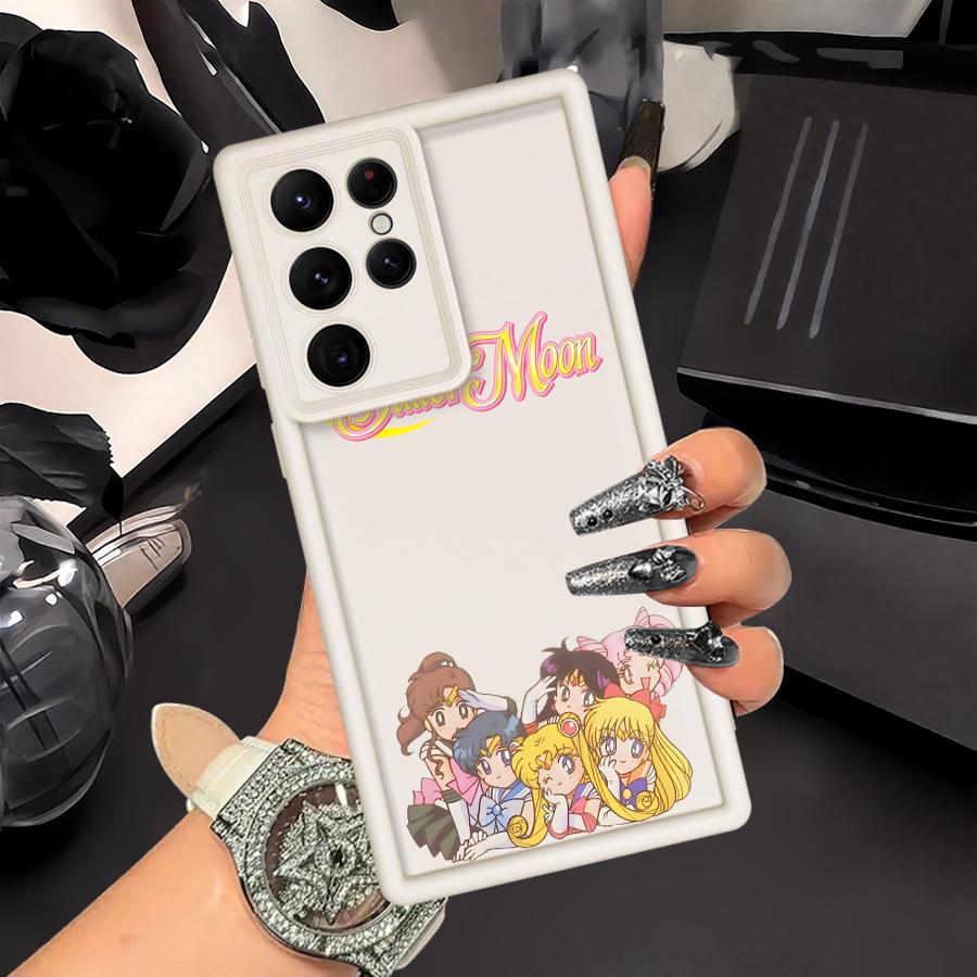 

Cartoon Sailor Moon Phone Cover Case for Samsung Galaxy S25 S22 Plus Note 20 Ultra S20 FE S25 S23 S24 ultra S21 Galaxy S20+