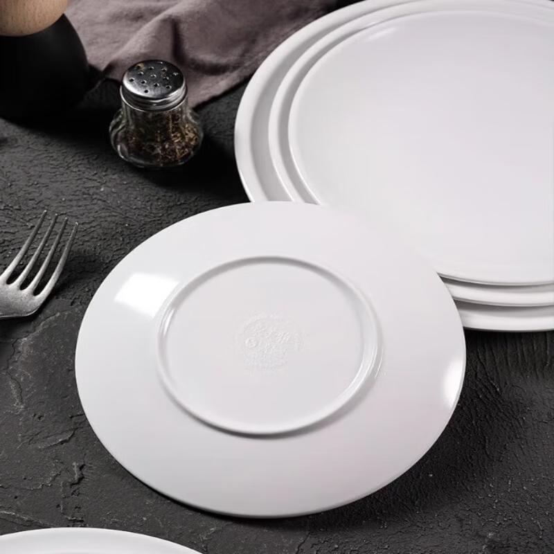 Shengxinhui Food Grade Melamine Round Plate (10 Pcs)