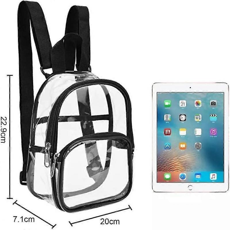 Women's See-through Bag, Women's See-through Backpack With Adjustable Shoulder Straps. Transparent Messenger Bag For School, Travel
