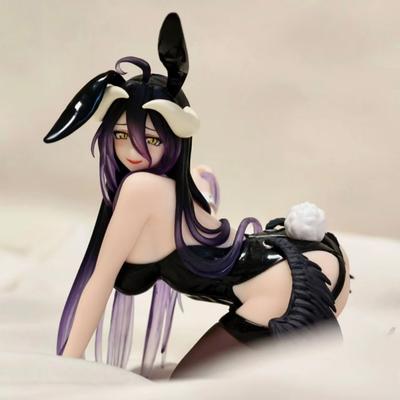 13cm Anime Figur Albedo Bunny Girl Kniend Anime Modell Spielzeug Geschenke Sammlung Dekoration Ornamente PVC