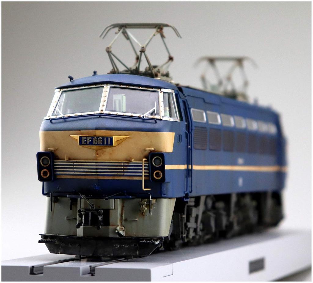 Aoshima Bunka Kyozai Train Museum OJ Series 5 Electric Locomotive EF66 Early Model Plastic Model (AOSHIMA) 1/45 No.