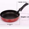 Mini Plastic Handle Aluminum Flat Bottom Fried Egg Pan, Thickened Non-Stick Pan Flat Bottom Fried Egg Fried Steak Aluminum Fried Pan