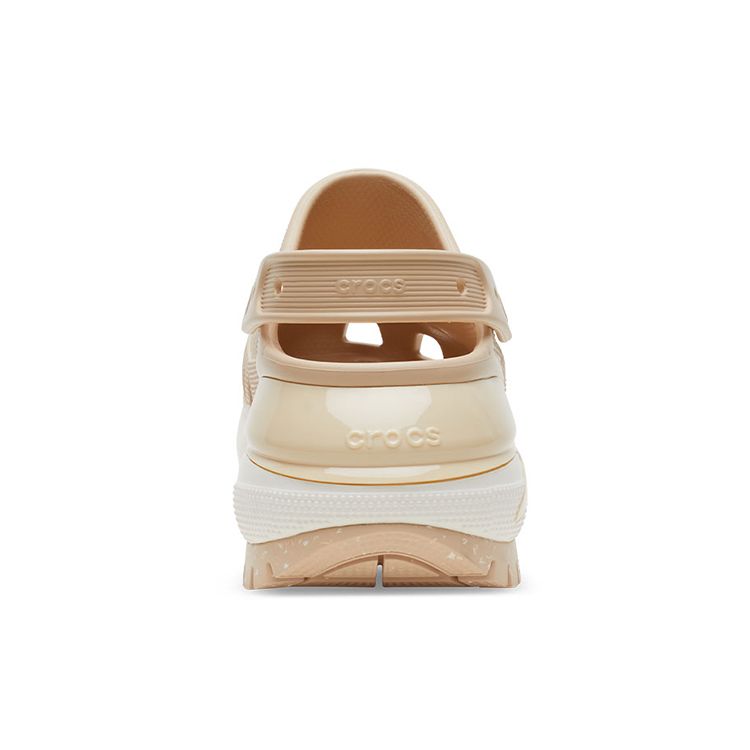 Crocs Zoccoli da donna caldi color kaki in EVA Classic Mega Crush con plateau, traspiranti per esterni, 6,1 cm, 207988-2DS