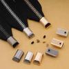 10 Stücke Metall Reißverschluss Stopper Reißverschluss Schwanz Clip Stop Schwanz Stecker Kopf Mit Schraube Diy Nähen Leder Hardware Handwerk
