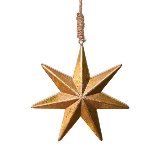 Christmas Ornament Rustic Wooden Acorn/Star Hanging Ornament Woodland Themed Holiday Decor for Tree Fireplace Farmhouse Decor
