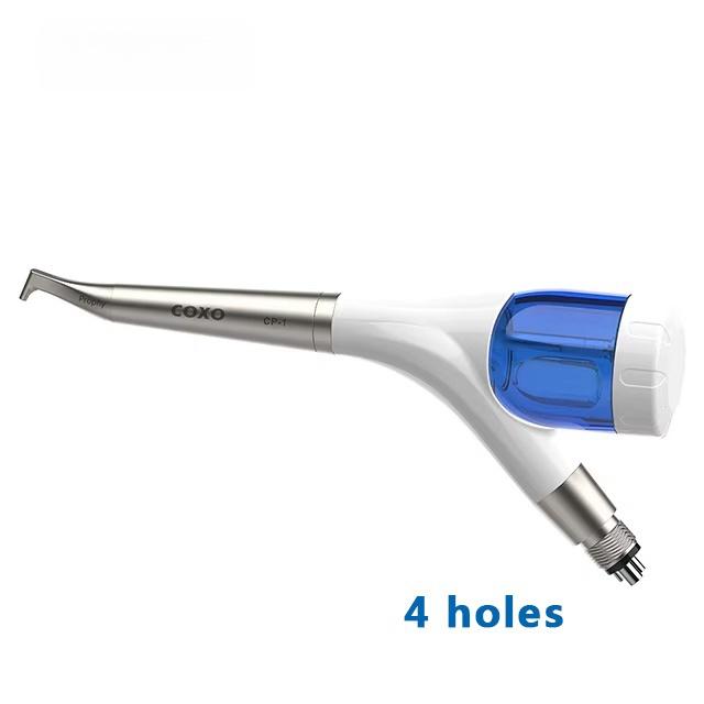 

COXO Dental Air Polisher Стоматологічний абразивний піскоструминний апарат Система повітряного стирання з розпилювачем 2/4 отвори CP-1 supragingval 4 holes синій/білий