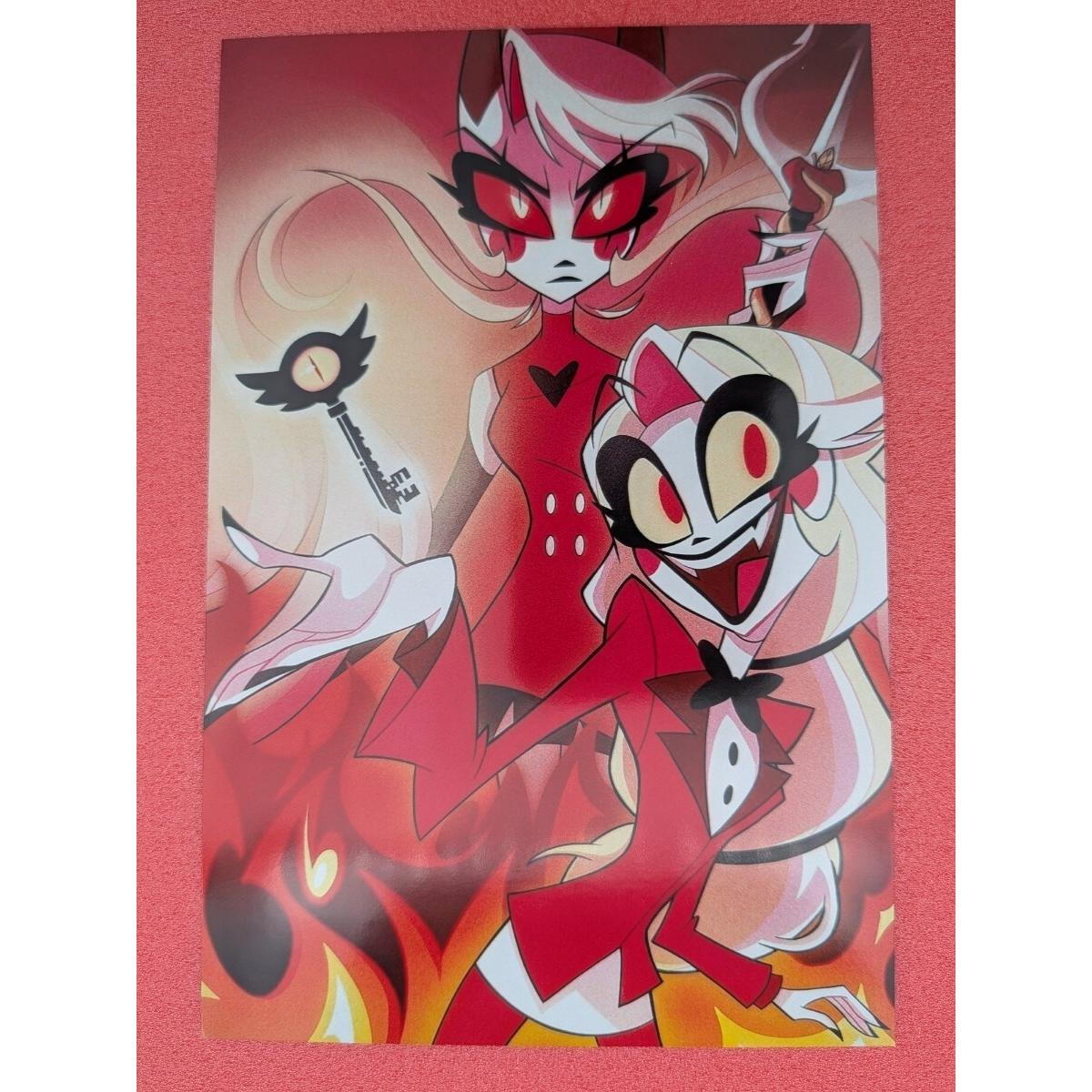 Used Hazbin Hotel Postcard Charlie