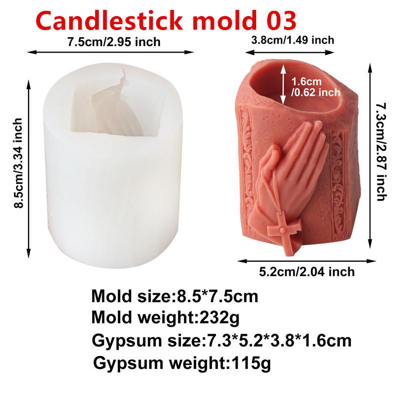 

Candle Holder Casting Storage Cup Mold DIY Cement Handmade Minimalist Concrete Resin Candlestick Mould Crafts Home Decoration