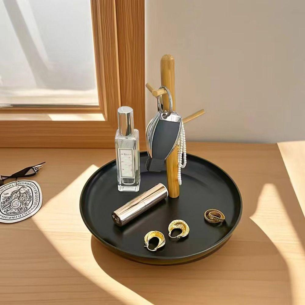 Creative Storage Tray Wooden Bathroom Shelf Miscellaneous Organizer Jewelry Hanging Rack  Candy