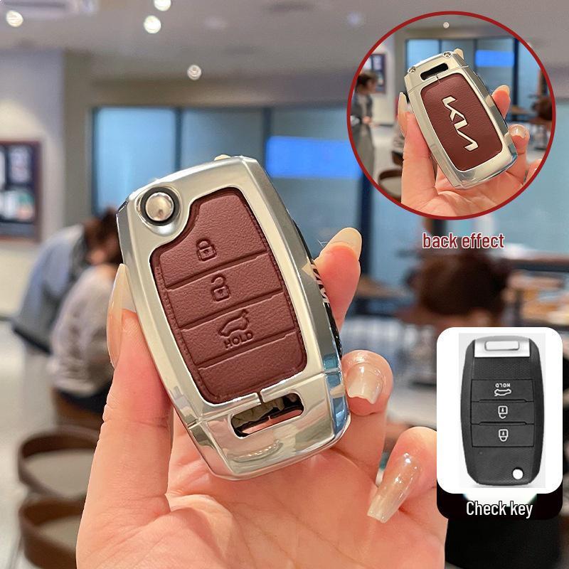 17-Model Kia K2 Anniversary Edition Key Case for Old Model K3S, Jiahua K4 Folding Key Cover